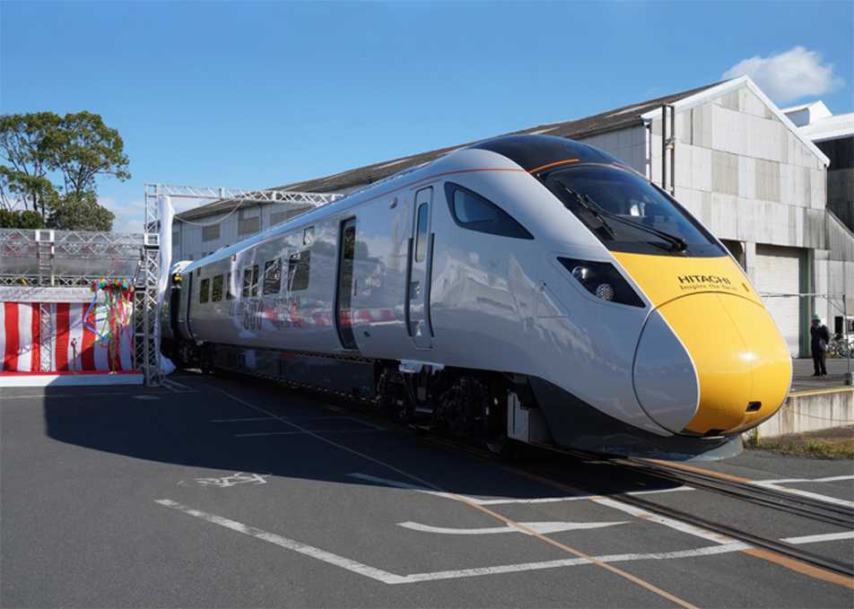 Hitachi IEP Class 800 Train On The Tracks